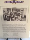 1980    dallas  Tv Show On Cbs Press Announcement-rare