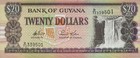 Guyana 20 Dollars  nd 2016  - Ships waterfall p30d Sig 13 Unc