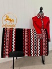 Western Show Shirt With Matching Pad Women Horse Shows   Equestrian Riding Wear