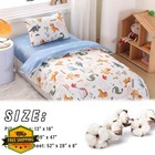 Zzrssslc Dinosaur Crib Bedding Set 3 Pieces