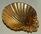 Mcm Matson Gold Ormolu Shell Soap Dish Vanity Trinket Tray Hollywood Regency