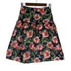 Love Culture Floral Tiered Mini Skirt Pink Orange Green Hs3422 Small