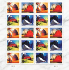 2021  Mint Us Postcard Rate Stamps Barns 5 Sheets Of 20 -100 Pcs