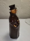 Earthenware Decanter Gentleman In Overcoat Made In Germany