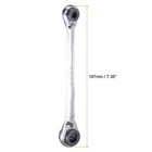4 In 1 Reversible Ratcheting Wrench 8-10-12-14mm Double Box End  72 Teeth