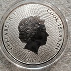 2021 1 Oz  9999 Cook Islands Silver Hms Bounty 1  Coin Mutiny Pirate Ship New 