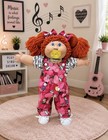 16    Cabbage Patch Kids Music Overalls Outfit Bows Clothes Only