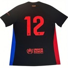 Nike Fc Barcelona 2024-25 Away  12 Jersey Black Red Blue Spotify Mens Medium