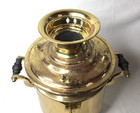 Antique Russian Imperial Brass Samovar  W  Drip Bowl