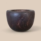 Japanese Antique Hibachi Wooden   Copper Brazier Fire Bowl Laquered