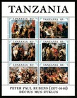 Tanzania 1990 - Peter Paul Rubens  Decius Mus Cycle - Sheet Of 6v - 699 - Mnh