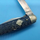 Vintage Imperial Official Cub Scout Bsa Camp Pocket Knife Black Scale Handles 