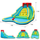 Inflatable Mighty Water Slide Park Bouncy Splash Pool Climbing Wall W  Two Slide