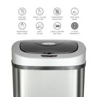 Nine Stars 21 1 Gallon Touchless Motion Sensor Trash Can  Stainless Steel