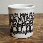 Kliban Gang Of Cats Coffee Mug Vintage Kiln Craft England 3 1 2   