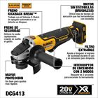 Dewalt 20v Max  Angle Grinder Tool 4 5   Tool Only  dcg413b 