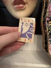 1990 Clay Art Sf Ceramic Face Mask Art Deco Flapper Girl - Vintage  With Tag