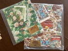 Vintage Wrapping Paper-christmas-2 Sealed  Santa 5 5  X20     2 Full Sheets