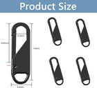 Zipper Pull  6 Pcs Replacement Metal Zipper Handle Mend Fixer Tab For Luggage  S