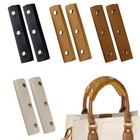 8 Pcs 4 Pairs Handbag Handle Covers Leather Wrap Cover Purse Handle Grip Bag    