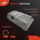 Fuel Tank With Lock Ring   O-ring Compatible With Jeep