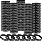 50 Pcs Jesus Loves You Silicone Wristbands Christian Motivational Rubber Brac   