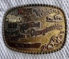 Gist Ncha 1997 Buckle Sterling Overlay 10k Gold Western Trophy 161g