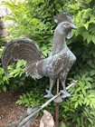 Antique Copper Rooster Weather Vane Gamecock Primitive Usa Original Free Pickup