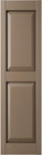 Williamsburg Double Panel Vinyl Shutters 12 w X 67 h - French Roast Pair