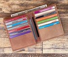 Men s Genuine Leather Bifold Wallet Hipster Credit Card Id Holder Rfid Blocking