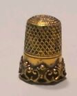 Antique Simons Brothers Sterling Gold Vermeil Heart Thimble