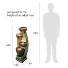40in H Home Decor Waterfall Fountain For Patio Yard Deck Garden Waterfall Indoor