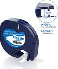 50pk 91331 Compatible Dymo Letratag 91201 White Plastic Label Tape 1 2  Lt-110h