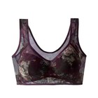 Lace Patterned Ice Silk Bra For Women Comfortable Fit And Style No Underwire