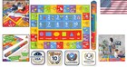 Educational Rug Kids Playmat With Abc Numbers Shapes For Classroom Bedroom 8x10