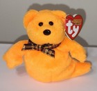 Ty Halloweenie Beanie Baby - Haunted The Halloween Ghost Bear 4  Mwmts Plush Toy