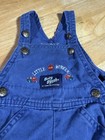 Baby Boy Vintage Oshkosh Bgosh 3-6 Month Little Worker Overalls