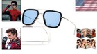Tony Stark Sunglasses Vintage Square Metal Frame Eyeglasses For Men Women - I   