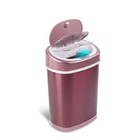 Touchless Motion Sensor Trash Can Oval Automatic Stainless Steel Waste Bin New