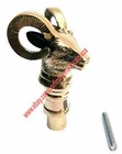 Heavy Goat Head Solid Designer   Brass Victorian Handle Only Walking Stick Cane