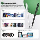 2pcs Universal Touch Screen Stylus Pen For Ipad Iphone Samsung Tablet Phone