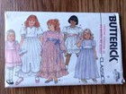 Dress Sewing Pattern Victorian Prairie Pioneer Flower Girl Sz 6 Butterick 3649