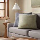 Oversized Square Reversible Matelasse Stripe Pillow Green - Threshold