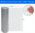Hot-dip Galvanized 3 4 In Hardware Cloth 48x100ft 19g Chicken Wire Hot   dip