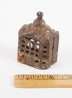 Antique Cast Iron Domed Coin Bank Building - Still Coin Bank
