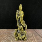 12  Antique Brass Bronze Kwan-yin Goddess Guan Yin Bodhisattva Dragon Buddha Sta