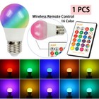 16 Color Changing Magic Light E27 3w Rgb Led Lamp Bulb   Wireless Remote Control