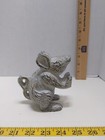 Vintage Cast Iron Mouse Door Stop Rustic Farmhouse Decor Heavy Metal Figurine