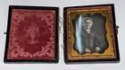 9th Plate Size Daguerreotype Of A Young Woman With White Bonnet