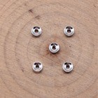 40 100 Pcs Antique Silver 2mm Hole Round Spacer Finding Bead 4x4mm Ggs48-a37